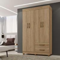 Roupeiro Copacabana Canela Sem Espelho Com 4 Portas Benetil Móveis Canela - 3