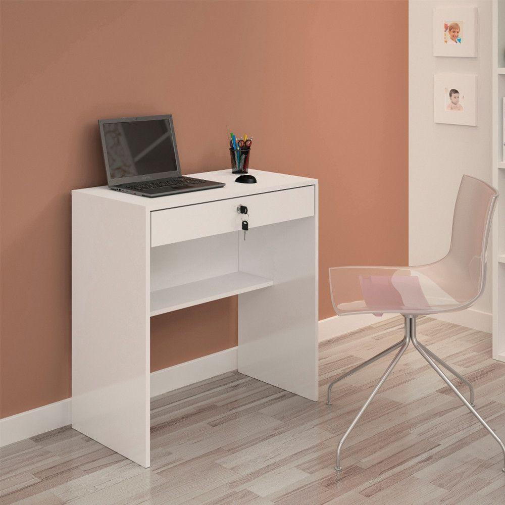 Escrivaninha Andorinha Candian Jcm Movelaria Branco - 1