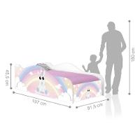 Cama Fun Unicórnio Bebê Solteiro Com Colchão