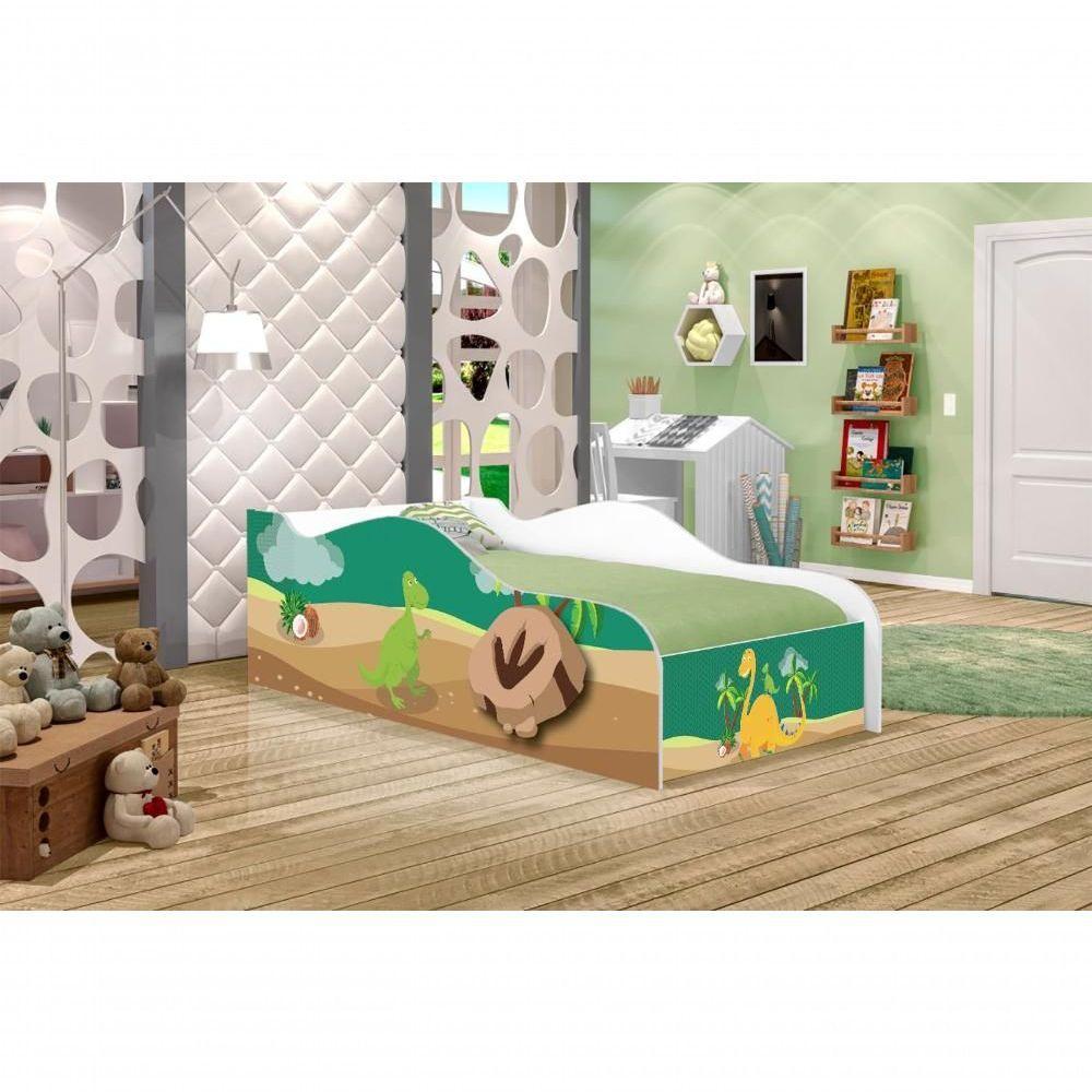 Cama Fun Dinossauros Solteiro Com Colchão - 5