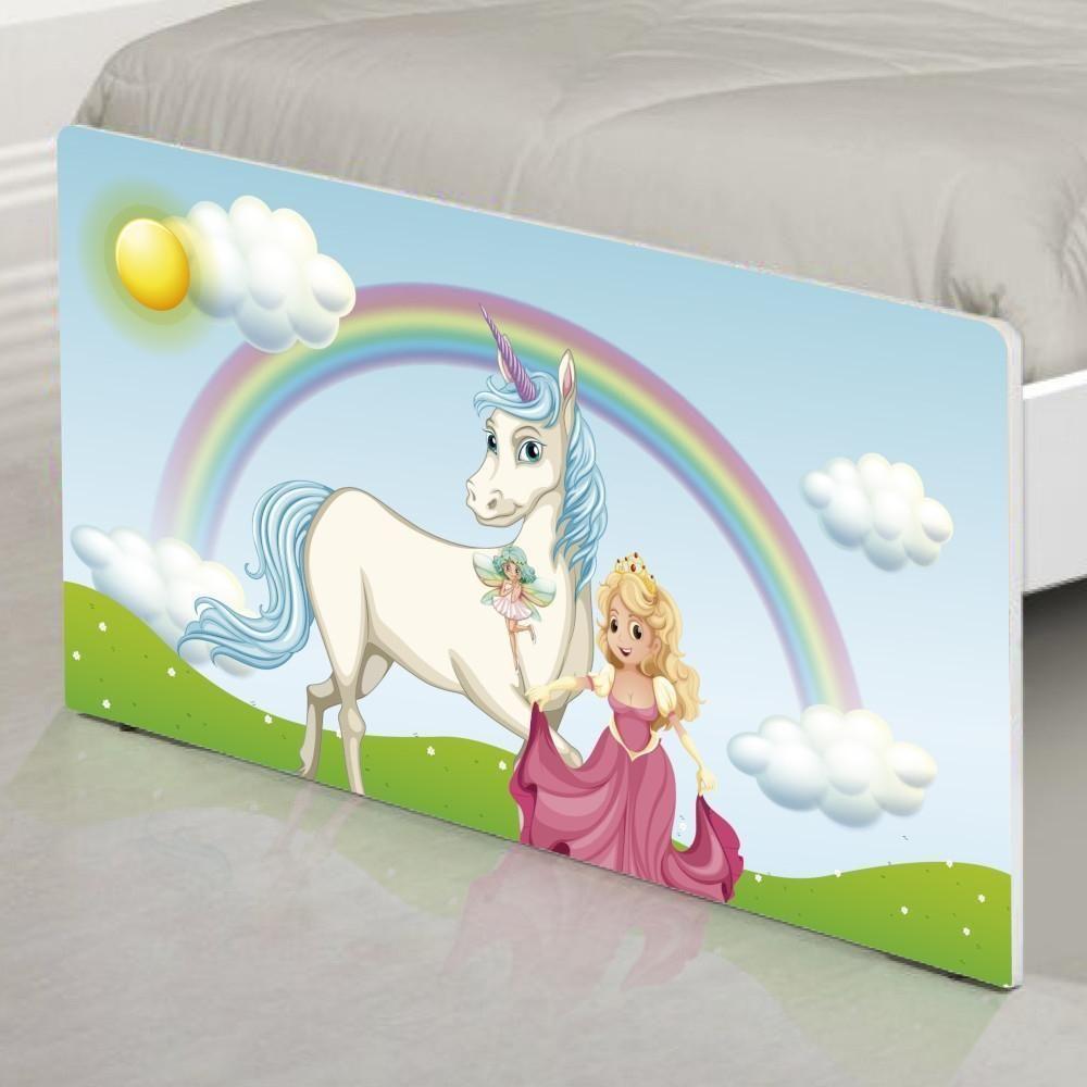 Cama Solteiro Adesivada Princesa Encantada Com Colchão - 5