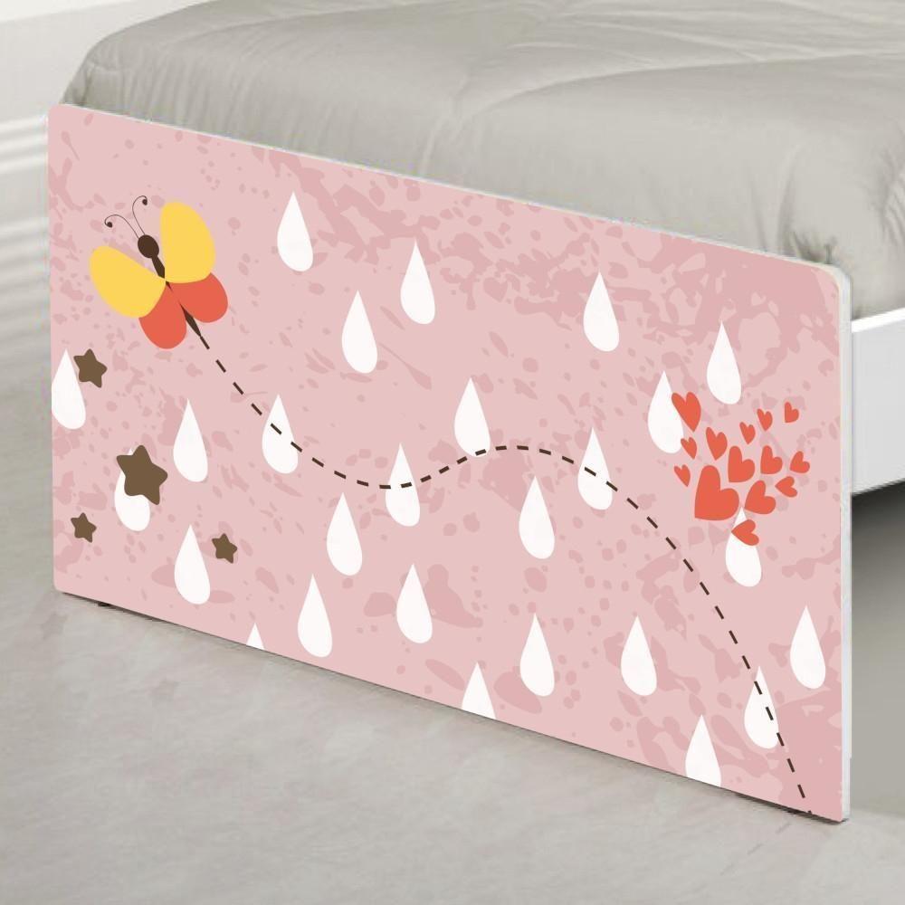 Cama Solteiro Adesivada Corujinhas E Borboleta Com Colchão - 5