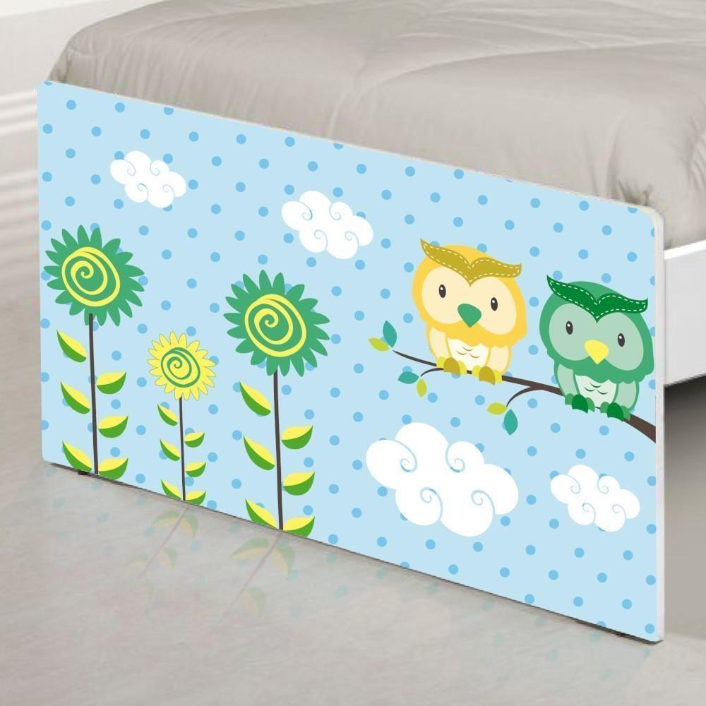 Cama Solteiro Com Cabeceira Adesivada Corujinhas - 5