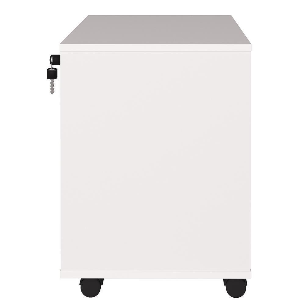 Gaveteiro 3 Gavetas Bronte Branco - 4