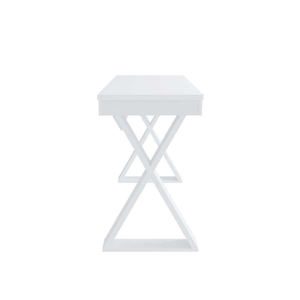 Mesa Para Trabalho Abbiadori Branco - 6