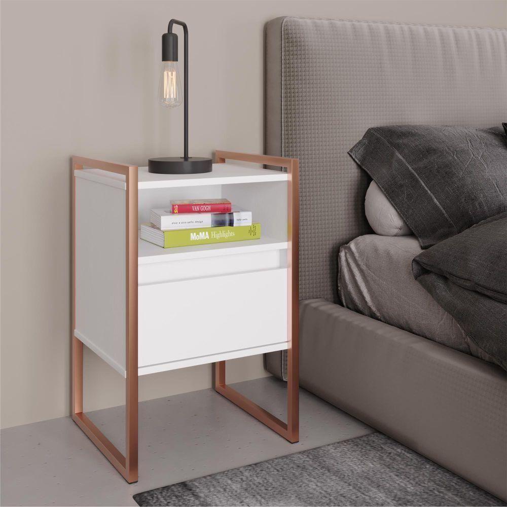 Gaveteiro Industrial Com Gaveta Kinfe Branco Cobre - 1