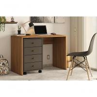 Gaveteiro 4 Gavetas Com Rodízios Joy Baker Grafito - 4