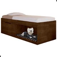 Box Solteiro 2 Prateleiras Flórida Com Kit Pet E Colchão Malbec - 4