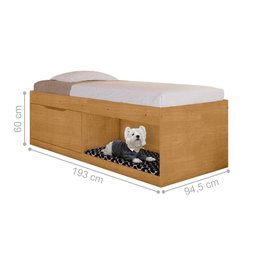 Box Solteiro 2 Prateleiras Flórida Com Kit Pet Naturalle - 2