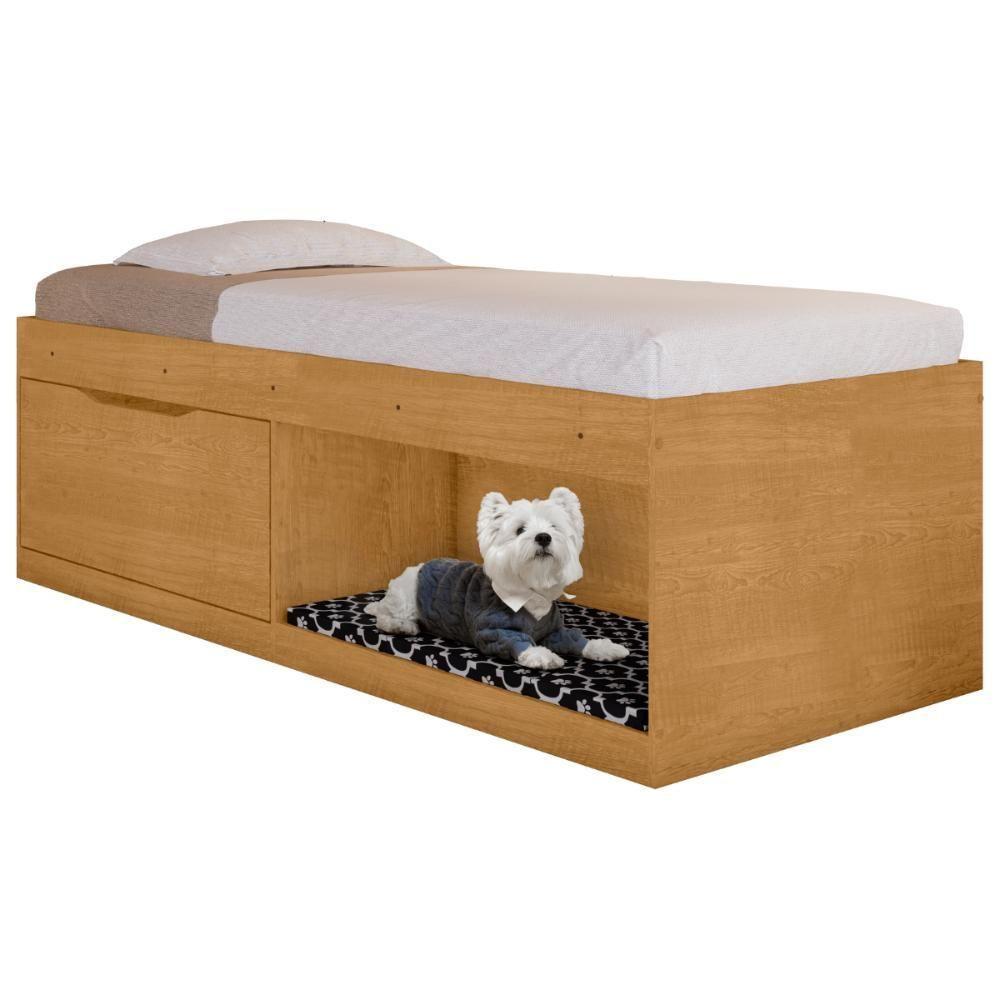 Box Solteiro 2 Prateleiras Flórida Com Kit Pet Naturalle - 4