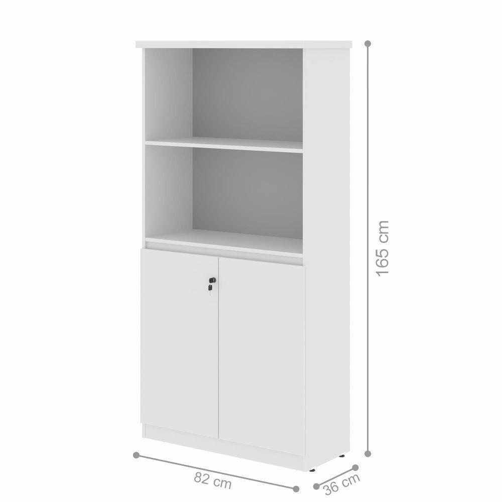 Estante Com 3 Prateleiras Safira Branco - 2