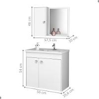 Gabinete Com Cuba E Armário Arlon Branco - 2