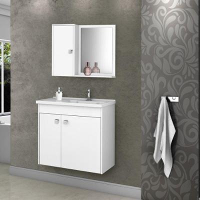 Jogo De Gabinete E Espelheira Annecy Branco