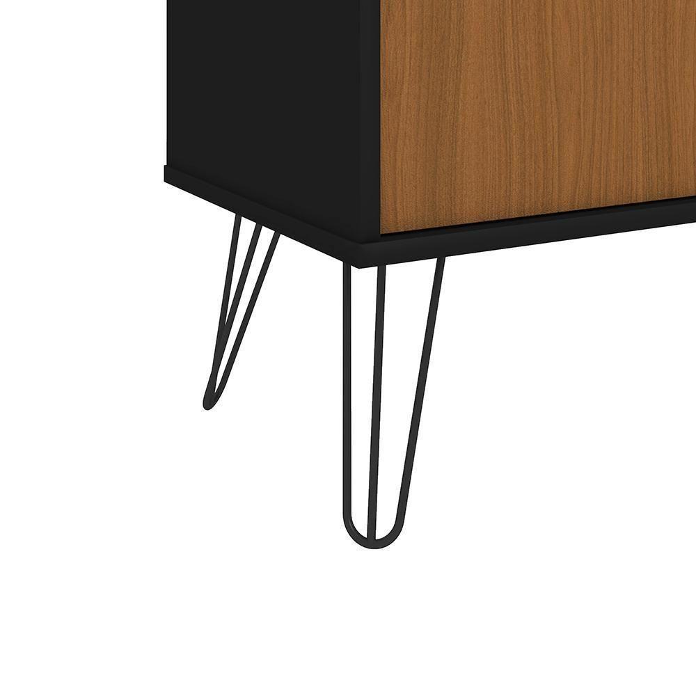 Estante Para Escritório 2 Portas Desio Freijó Preto - 8