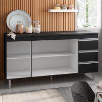 Bancada Tamires 1,6 Preto Sem Tampo - 3