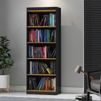 Livreiro Com 5 Nichos Trindade Preto Acetinado Cinamomo - 1