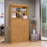 Jogo Sapateira E Porta Objetos Com Espelho Caruá Naturalle - 1