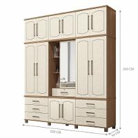 Conjunto De Quarto Diana Com Espelho Jatoba Areia - 2