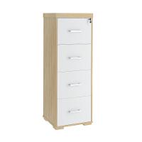 Arquivo Com 4 Gavetas Coventry Carvalho Branco - 5