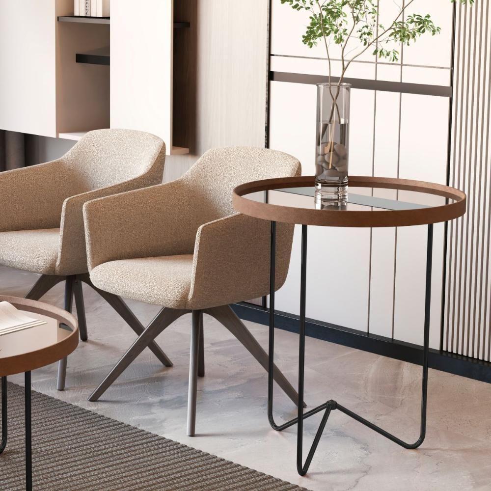 Conjunto De Mesa Saramanadaia Castanho Preto - 3