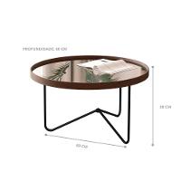 Conjunto De Mesa Saramanadaia Castanho Preto