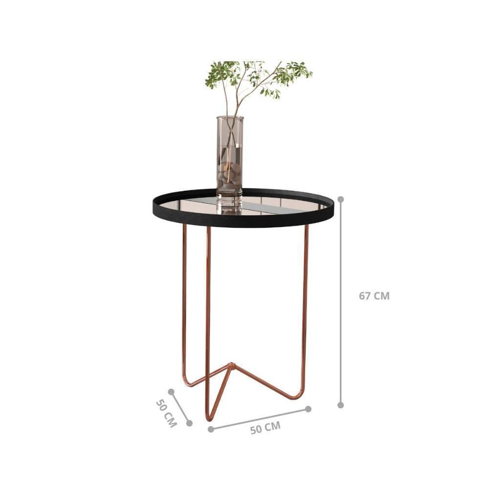 Conjunto De Mesa Saramandaia Preto Bronze - 5