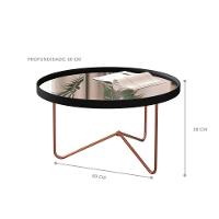 Conjunto De Mesa Saramandaia Preto Bronze
