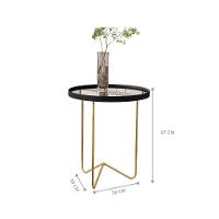 Conjunto De Mesa Saramandaia Preto Dourado - 5