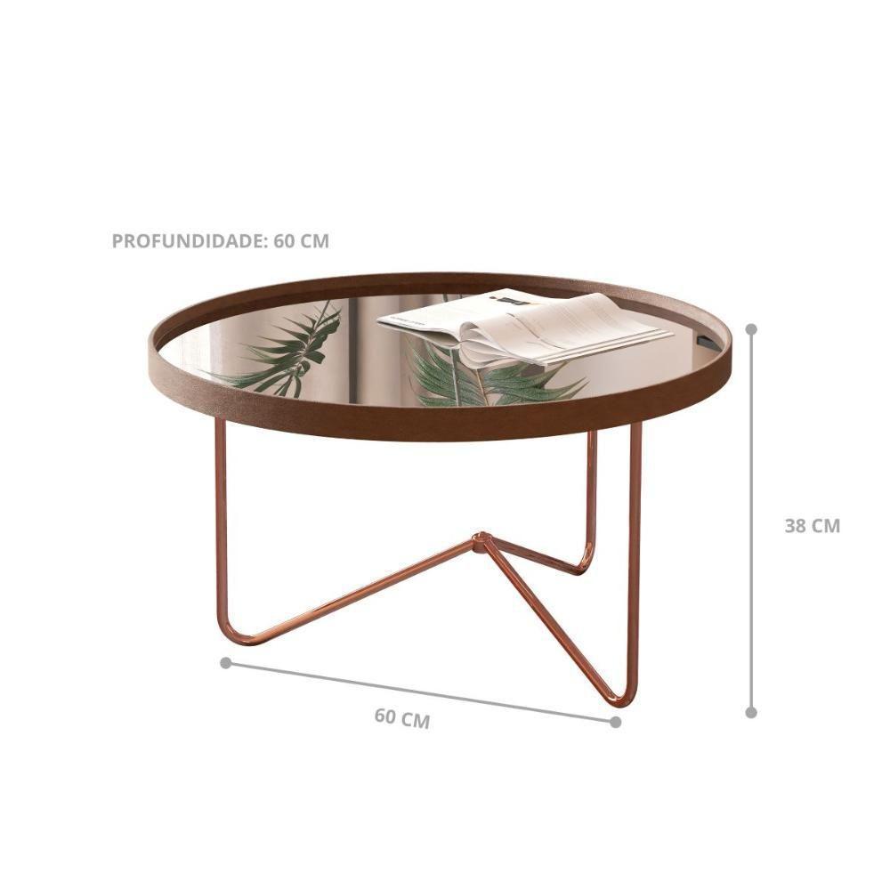 Conjunto De Mesa Saramandaia Castanho Bronze - 4