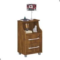 Conjunto 2 Criados Topázio Malbec Com 2 Gavetas - 3