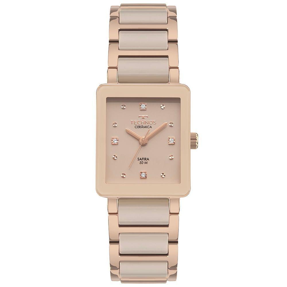 Relógio Technos Feminino Ceramic-saphire Dourado - 2035ncs-2d - 1