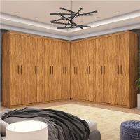 Closet Casal Duplo Rubi Premium 16 Portas 8 Gavetas Cinamomo - 1