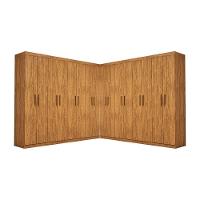 Closet Casal Duplo Rubi Premium 16 Portas 8 Gavetas Cinamomo - 3