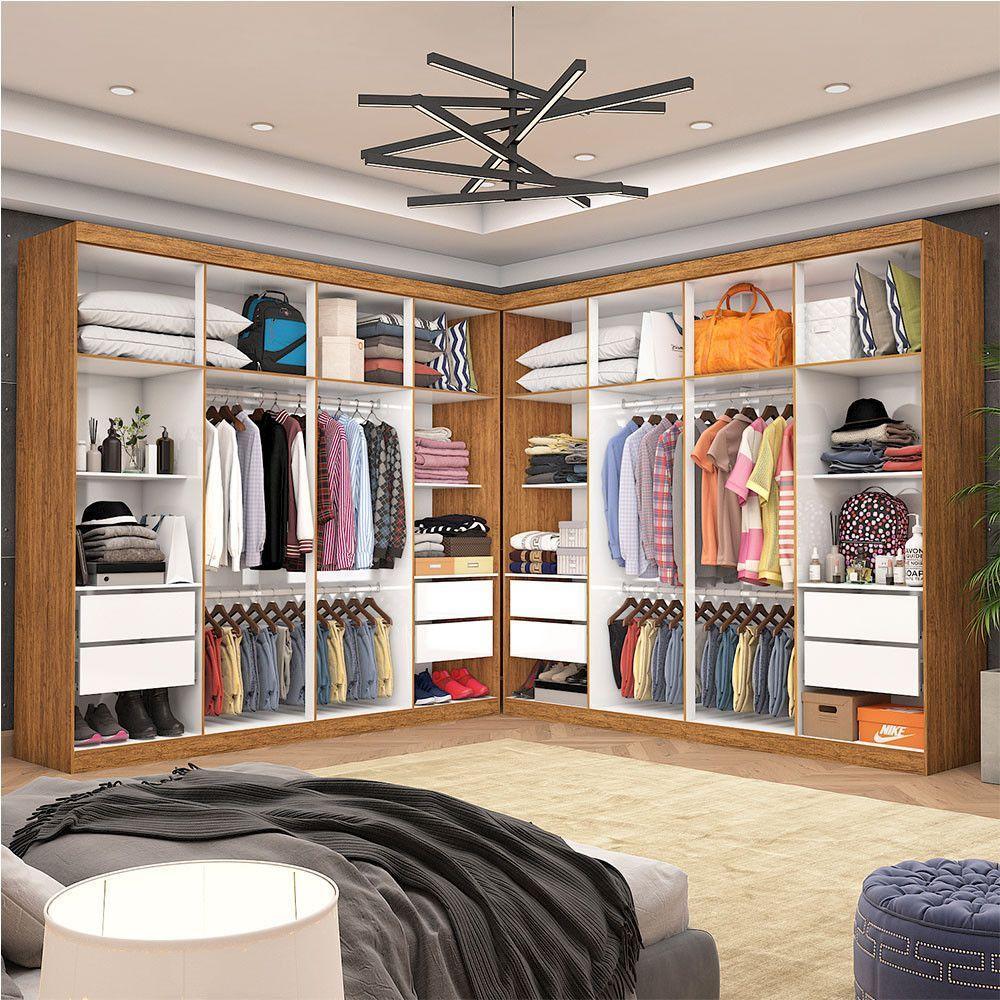 Closet Casal Duplo Rubi 8 Gavetas Cinamomo - 1