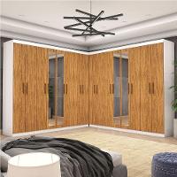 Closet Casal Duplo Rubi Premium 16 Portas Plus 8 Gavetas Branco Cinamomo - 1