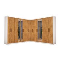 Closet Casal Duplo Rubi Premium 16 Portas Plus 8 Gavetas Branco Cinamomo - 3