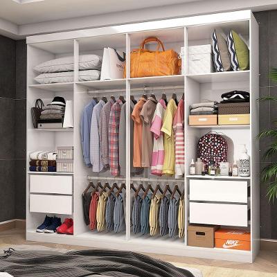 Closet Casal Rubi 4 Gavetas Branco