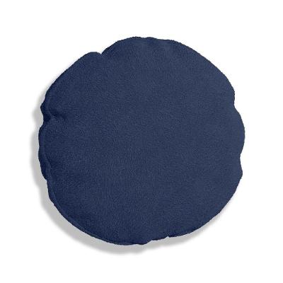 Capa Para Almofada Redonda Boucle 40x40cm 7 Decor Azul Marinho