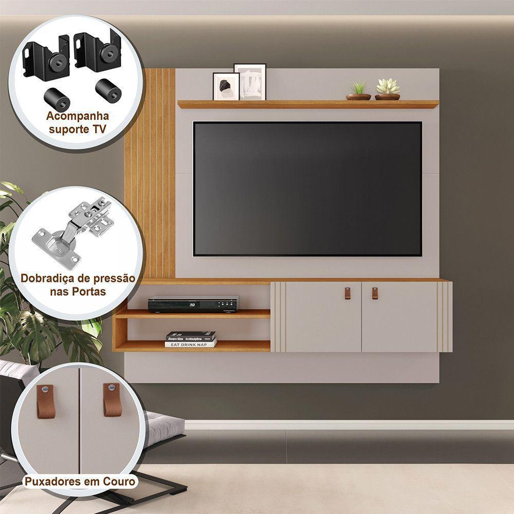 Painel Preciso Candian Jcm Movelaria Off White Com Cinamomo - 4