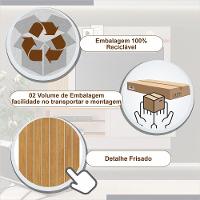 Painel Preciso Candian Jcm Movelaria Off White Com Cinamomo - 16