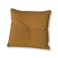 Almofada Quadrada Tina Com Botão Central 50x50 Cm Veludo 7 Decor Terracota - 1