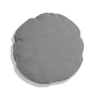 Almofada Bolacha Redonda Cookie 40x40 Cm Boucle 7 Decor Cinza Escuro - 1