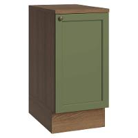 Balcão De Cozinha 40 Cm 1 Porta Rustic/verde Vik Madesa Rustic/verde - 1