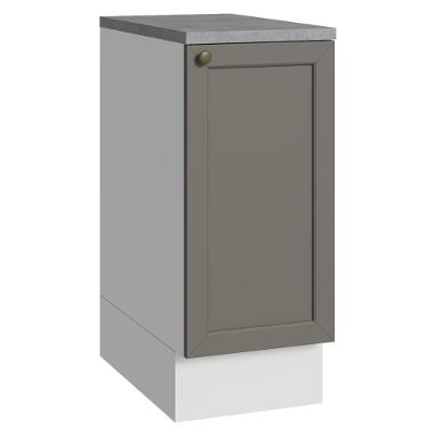 Balcão De Cozinha 35 Cm 1 Porta Branco/cinza Vik Madesa Branco/cinza