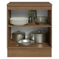 Balcão De Cozinha 70 Cm 2 Portas Rustic/azul Vik Madesa Rustic/azul