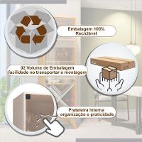 Cristaleira Graça Candian Jcm Movelaria Cinamomo Com Off White - 9