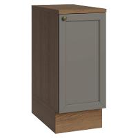 Balcão De Cozinha 35 Cm 1 Porta Rustic/cinza Vik Madesa Rustic/cinza - 1