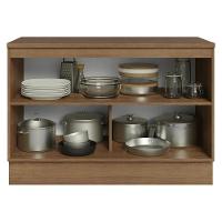 Balcão De Cozinha 120 Cm 2 Portas Rustic/branco Vik Madesa Rustic/branco