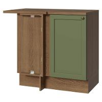 Balcão De Canto 1 Porta Rustic/verde Vik Madesa Rustic/verde - 1