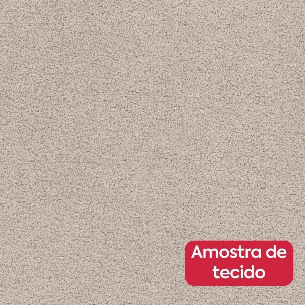 Conjunto Sala De Jantar Mesa Easy Pop 170x90cm Tampo Vidro/mdf Com 6 Cadeiras Seat Boucle Bege Amendoa/off White - 10